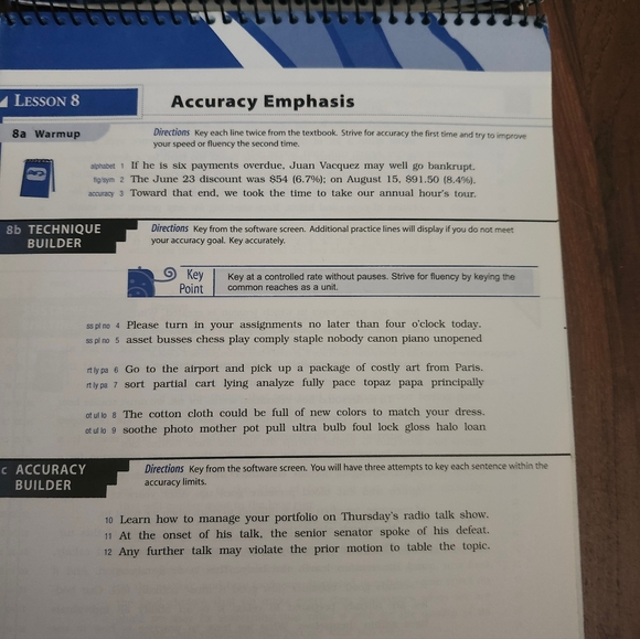 Skill Building Pro Cengage Learning Keyboarding Lessons Building Typing Skills - Picture 15 of 16